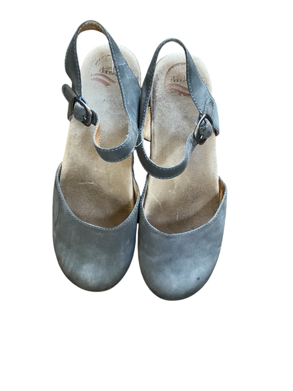 Dansko Sam Mary Jane Clogs Shoes Denim Burnished Nubuck Size 40 EU, 9.5-10 US - Picture 4 of 14